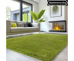 Green Shaggy Carpet