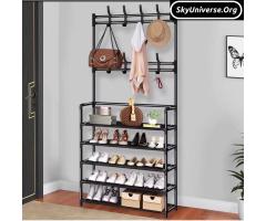 Shoe rack storage cabinet