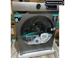 Hisense 8kg Front Loader Washing Machine 1200 RPM, 15 Wash Programs, WFQP8014EVMT – Grey (5yr WRTY)