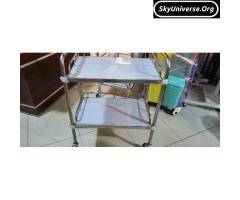 Treatment trolley two layers without drawer