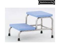 Bed stepping stool double