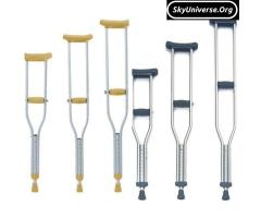 Adjustable arm crutches