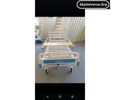 Medical hospital beds single crank with ABS and casters