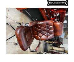 Highback leather office chair - 3