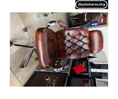 Highback leather office chair - 4