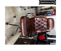 Highback leather office chair - 5